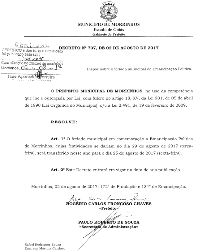 Morrinhos-GO-Decreto-25-Outubro